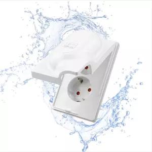 위너스 결로방지 방수 방우형 2구 콘센트 욕실