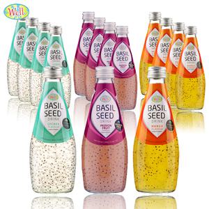 웰 바질시드 드링크290ml 리치 5개+패션푸르트 5개+망고 5개 (총15개) 유튜브주스음료수과일