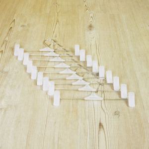 가쯔화이트집게바지걸이50개