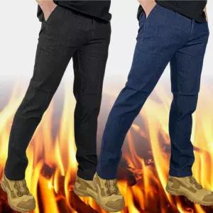 겨울 기모 작업복 청 바지 KB 등산바지 빅사이즈 스판 등산복 남성 남자 빅사이즈 노가다 용접 민방위