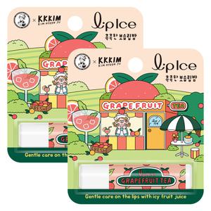멘소래담 립아이스 그레이프프루트 립밤x2개 SPF15 과일 자외선차단 프리미엄 립케어