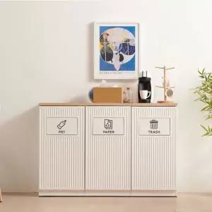 모노 템바보드 휴지통 푸쉬형 3P 세트 더스트박스 쓰레기통 분리수거함 다용도함