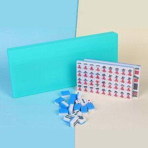 [기타]고급마작 큰마작패 마작 마작세트 보드게임 블루 B725