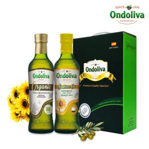 유기농 엑스트라버진 올리브유 500ml 1P, 해바라기유 500ml 1P 세트