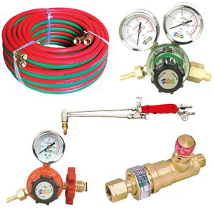 산소절단기 산소게이지 LPG게이지 역화방지기  쌍줄호스
