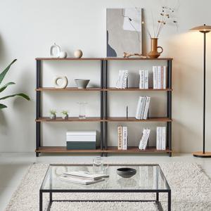 국내생산 DIY 조립식 철재 4단 800사이즈 책장 다용도선반 장난감정리 책꽂이선반