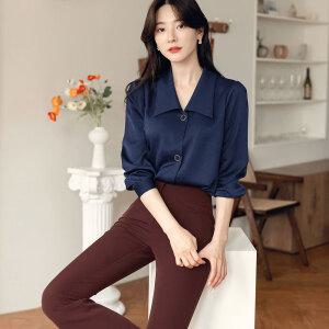 [시크라인] 디모인 글로시 블라우스