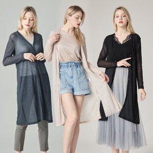 [로코엘라] 더프 린넨 블렌드 롱 가디건