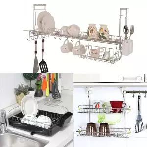 고정식 식기건조대 설거지정리대 씽크선반 주방 싱크대선반 그릇건조대 그릇 접시정리대