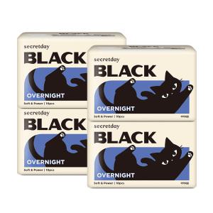시크릿데이 생리대 NEW블랙 오버나이트 10PX4팩