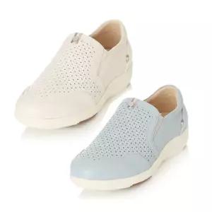 [롯데백화점]엘칸토 여성쿠션UP 컴포트 펀칭 슬립온 LCWC11U313 블루/아이보리