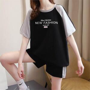 [오노마] ONM 10대 20대 심플 루즈핏 반팔 반바지 홈웨어 세트 외출