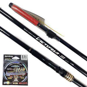 [기타]세양빅토리아3 카본낚시대 1-430 2-430 1-500 1-530 카본99% 릴찌낚시 후카시대 국내생산 고급원...