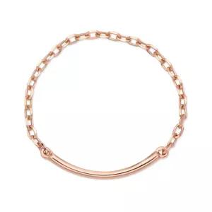 14K 심플 스틱 열송이 체인실반지 SRS37425