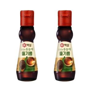 백설 통들깨 들기름 160ml x2개