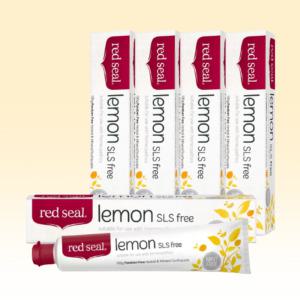 상쾌한 뉴질랜드 레드씰 레몬 치약 온가족용 무불소 안전한 임산부 불소없는 치약 5개