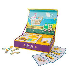 [키움하우스]ssg[클래식월드] 교통낱말퍼즐61피스 자석퍼즐 짝맞추기 모양맞추기 소근육 감각발달