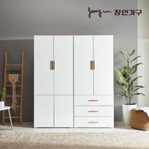 장인가구 세이스 4도어 3단서랍 1600 이불 옷장