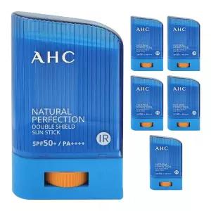 AHC 내추럴 퍼펙션 더블 쉴드 선스틱 22g SPF50+ 블루 6개