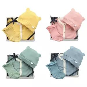 갤러리아 (임신,출산,백일,예쁜옷)모달컬러배내바디수트SET+컬러골지양말 4