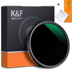 KnF 49mm NANO A ND8-2000 가변 ND 필터 (캡옵션) /렌즈크리너융 AGC Glass  Fader ND8-ND2000 Filter + Cloth