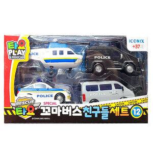 꼬마버스 타요 친구들세트12 소닉 벤 포스 수리 경찰 시리즈 캐릭터 미니카 자동차