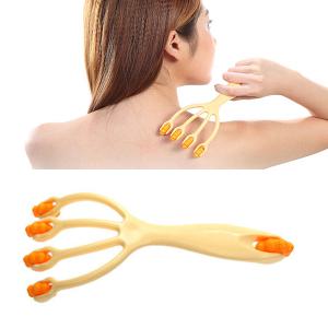 닭발 만능손 꾹꾹이 지압 전신 롤러 마사지기 4휠 종아리 셀프 바디 두피 손바닥 마사지 안마