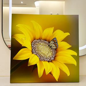 큐빅 해바라기그림액자 돈들어오는 해바라기그림 개업선물 