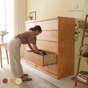 [홈인홈]메가 칸칸이 원목 서랍장 5단 900_G01