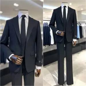 [롯데백화점]레노마 F/W프리미엄 완판정장 24년신상 고급울 다계절 블랙스판정장 RQCISJ81A EK3653