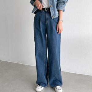 [피핀] 숏/중/롱 핀턱 와이드 데님 간절기ver. #710113