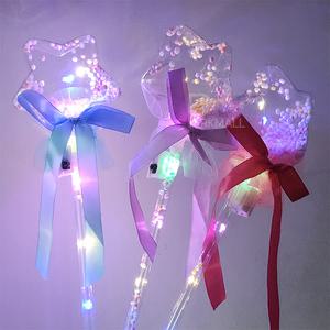 LED 불빛 폼구슬 요술봉 별 1p (마법봉 불봉 마술봉 공주놀이)
