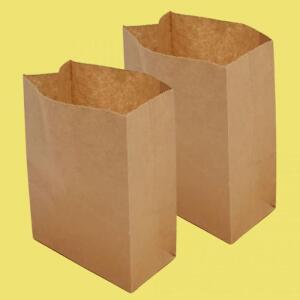 크라프트 각대봉투 튀김 팝콘 식품봉투 소형 100매