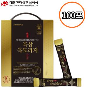 대동고려삼 구증구포 흑삼 발효 흑도라지 진액 스틱 10g x100포 6년근 농축액 사포닌 환절기 온가족 건강