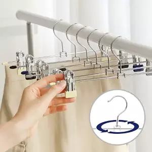 [네이쳐리빙]논슬립코팅 회전형 치마바지걸이 20P