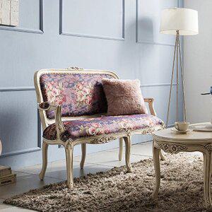 [퍼니트랜드] 엔틱 브레드빈티지W 패브릭 2인의자소파