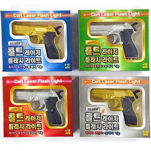 콜트 레이저 플래시 라이트 후레쉬 손전등 레이져 권총 모형