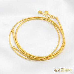 여자 순금 목걸이 스네이크 11.25g 99.9