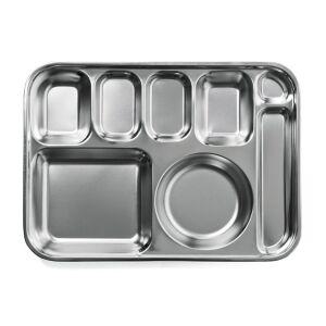 [OF9P22R3]스텐식판 사각5찬 수저 성인 급식 학교 관공