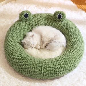 펫츄츄 극세사 반려동물 방석 강아지 고양이 푹신한 애견 매트 쿠션 반려견 도넛 침대