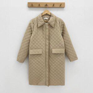 [아이우먼] 솔리카라퀄팅롱패딩코트 SMQ382M401 빅사이즈