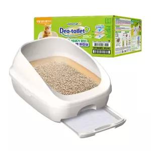 LG유니참 데오토일렛 오픈형(아이보리) 고양이 화장실/위생