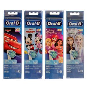 오랄비 스테이지스파워 어린이 전동칫솔모 EB10S-3 (카즈&미키&프린세스&겨울왕국 중 택1) 1팩(3개입)
