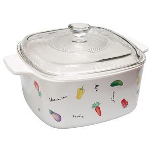 미제코닝 샐러드시즌 세라믹 내열직화 유리냄비 정사각 중-1.5L 1개/화이트 (1214115)