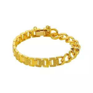 갤러리아 여자 순금 팔찌 체인 면 24K 37.5g 18K장식