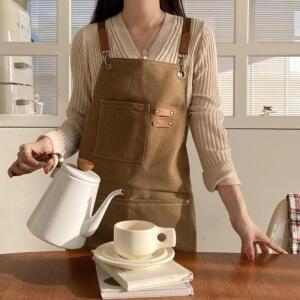 [자람커뮤니케이션] 공예 카페 목공 바리스타 작업용 옥스포드 앞치마