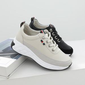 제이슈 소가죽 퍼터 밴드 스트링 스니커즈 4cm