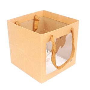 선물용 종이가방 바닥넓은 쇼핑백 꽃다발 포장백 미니 5장