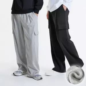 [벤티브]남자 양털기모 원턱와이드건빵 빅사이즈 M~4XL 트레이닝 팬츠