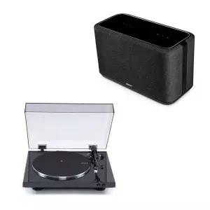 데논 DP-300F 턴테이블 + 데논 HOME 350 스피커 오디오